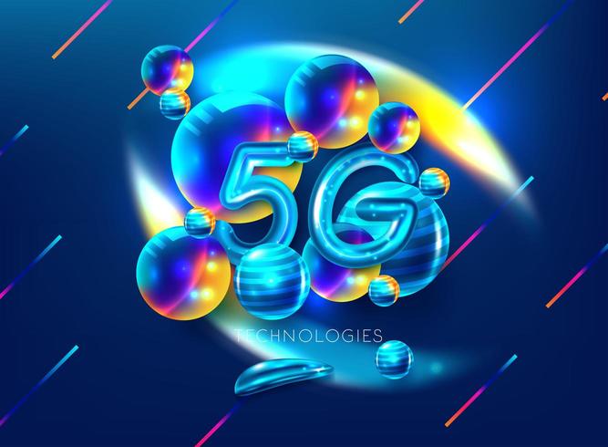 Symbole du smartphone 5G vecteur