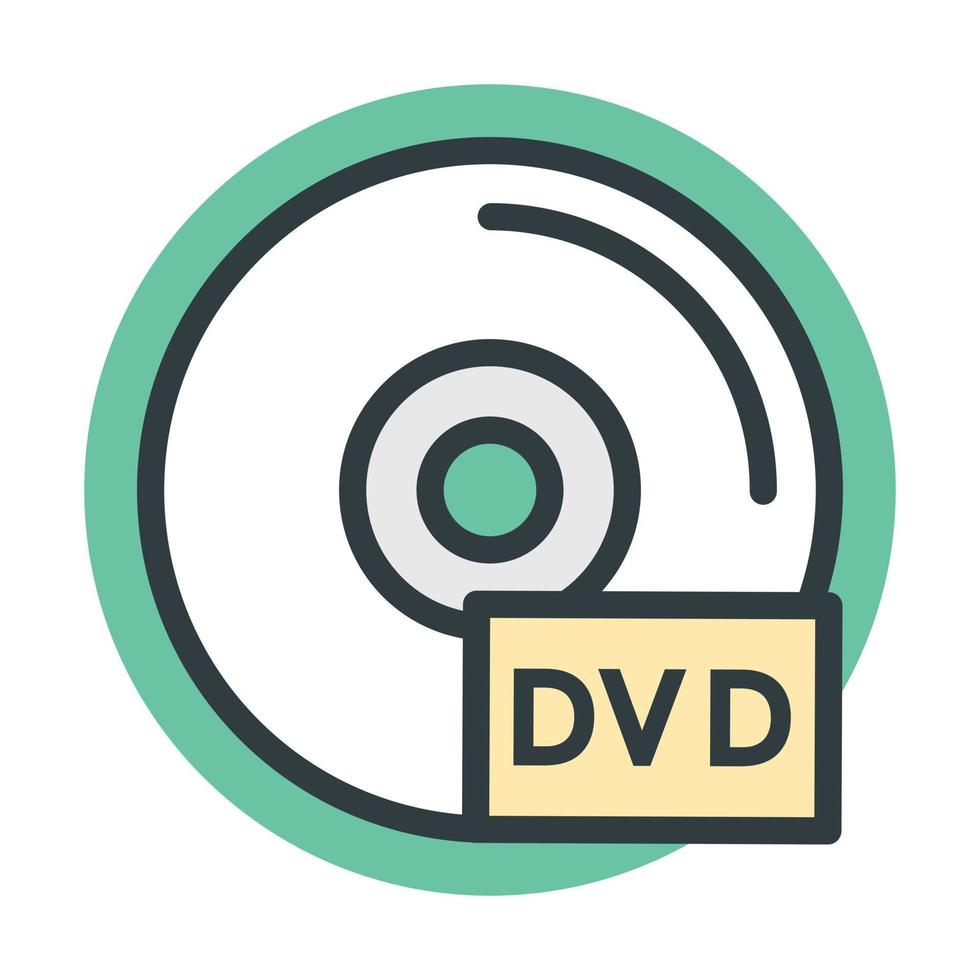 concept de disque dvd vecteur