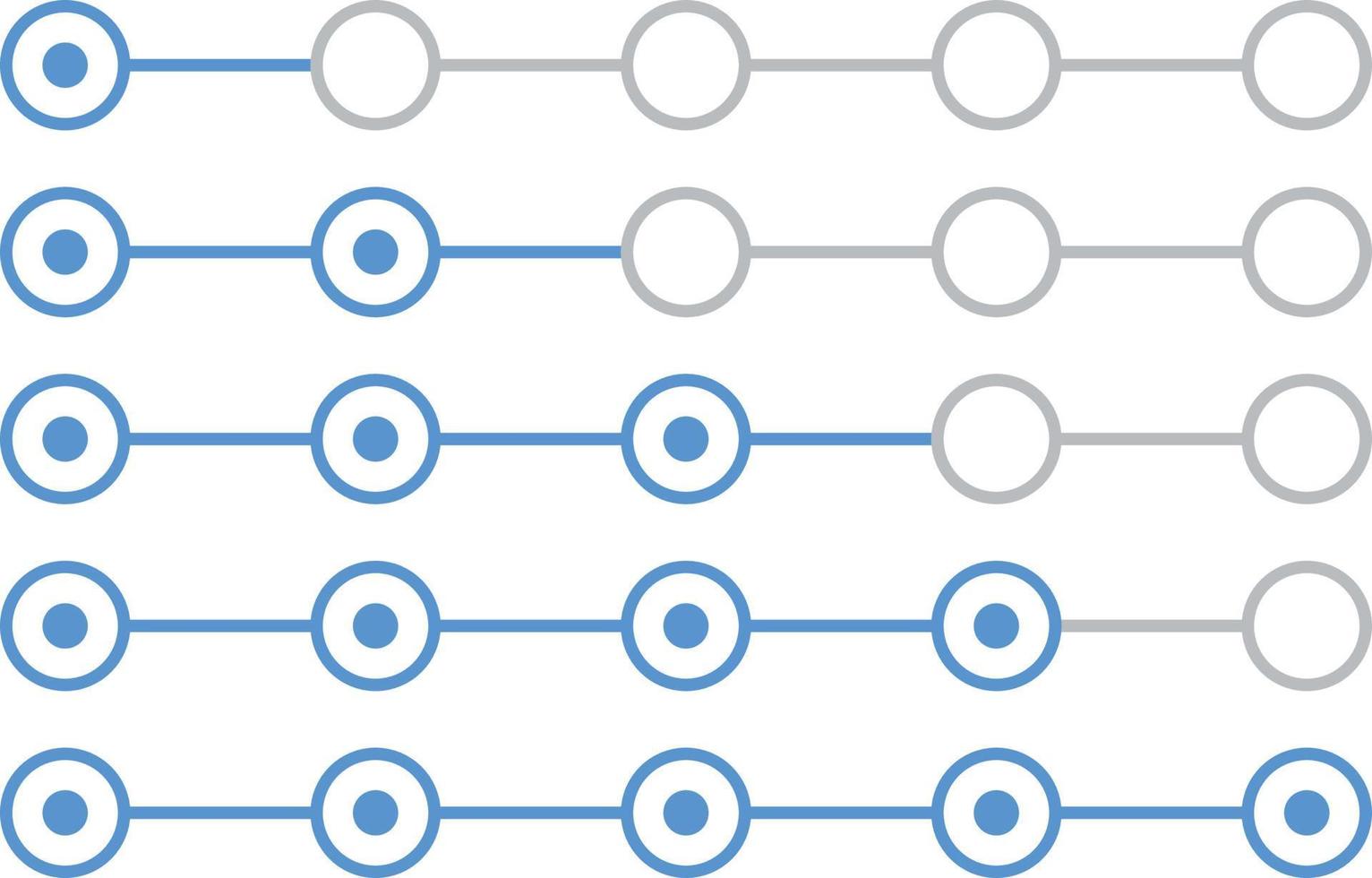 éléments bleus de la barre de défilement. navigation numérique de survol. processus de téléchargement. vecteur