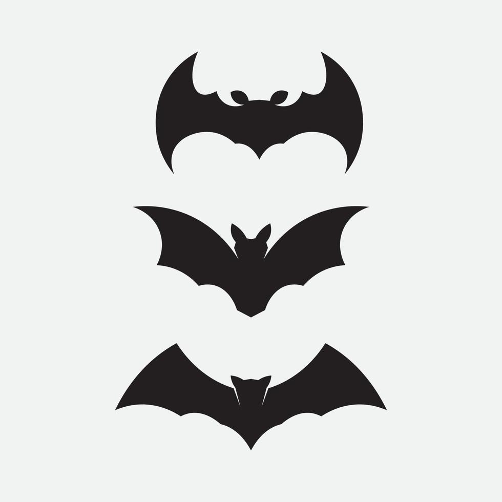 chauve souris logo animal et vecteur, ailes, noir, halloween, vampire, gothique, illustration, conception icône chauve-souris vecteur