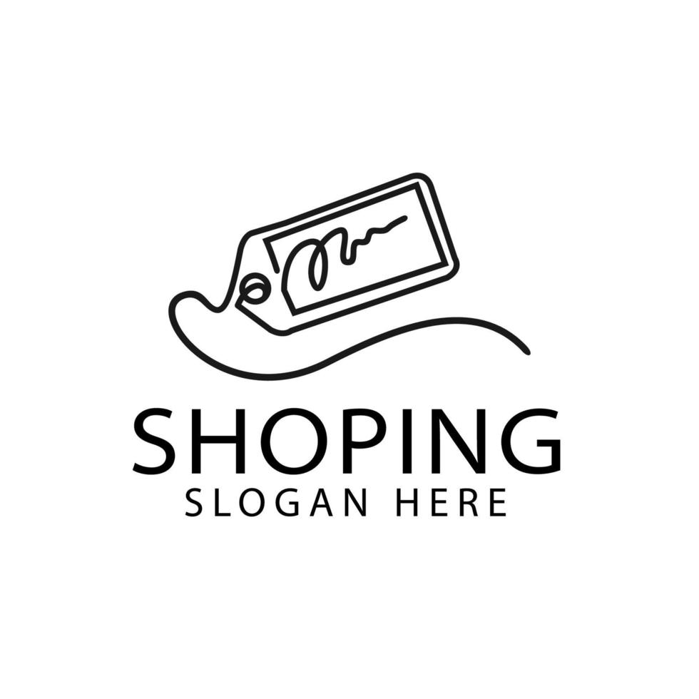 création de logo de magasin de mode shopping vecteur