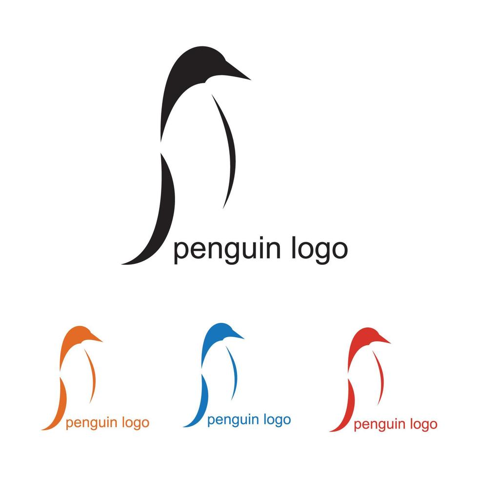 illustration de logo de pingouin vecteur