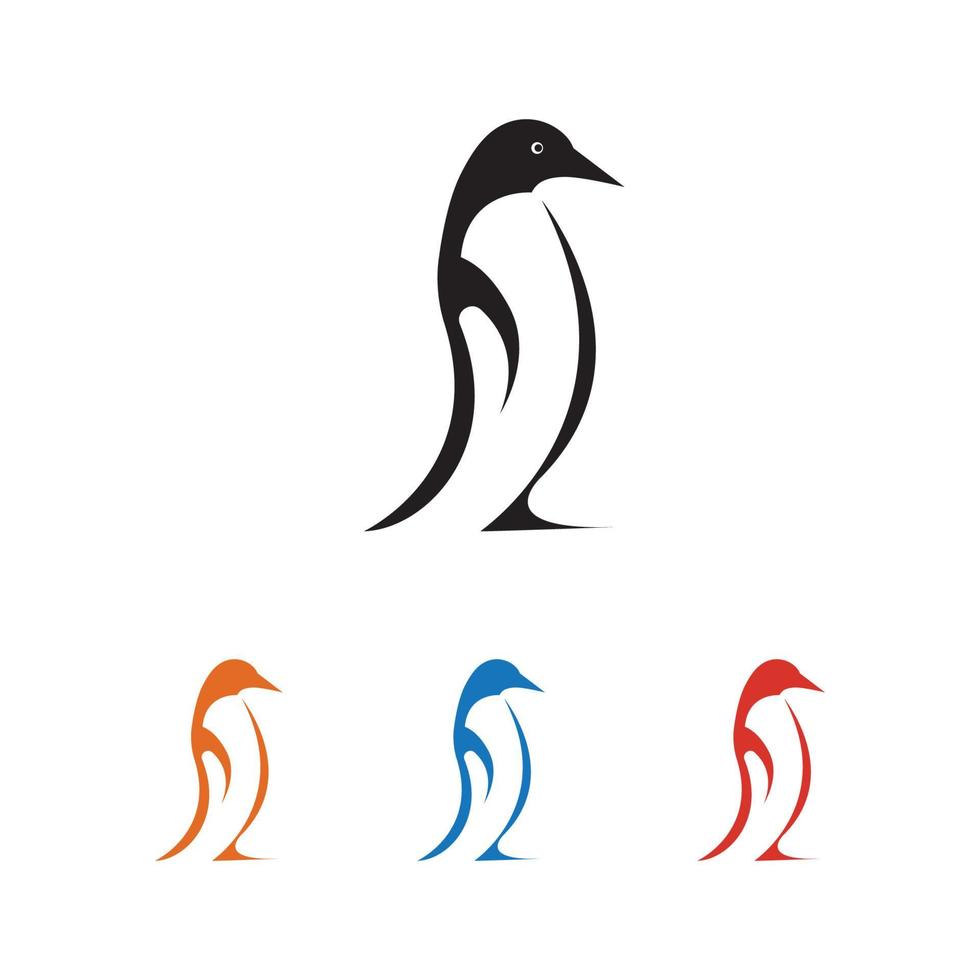 illustration de logo de pingouin vecteur