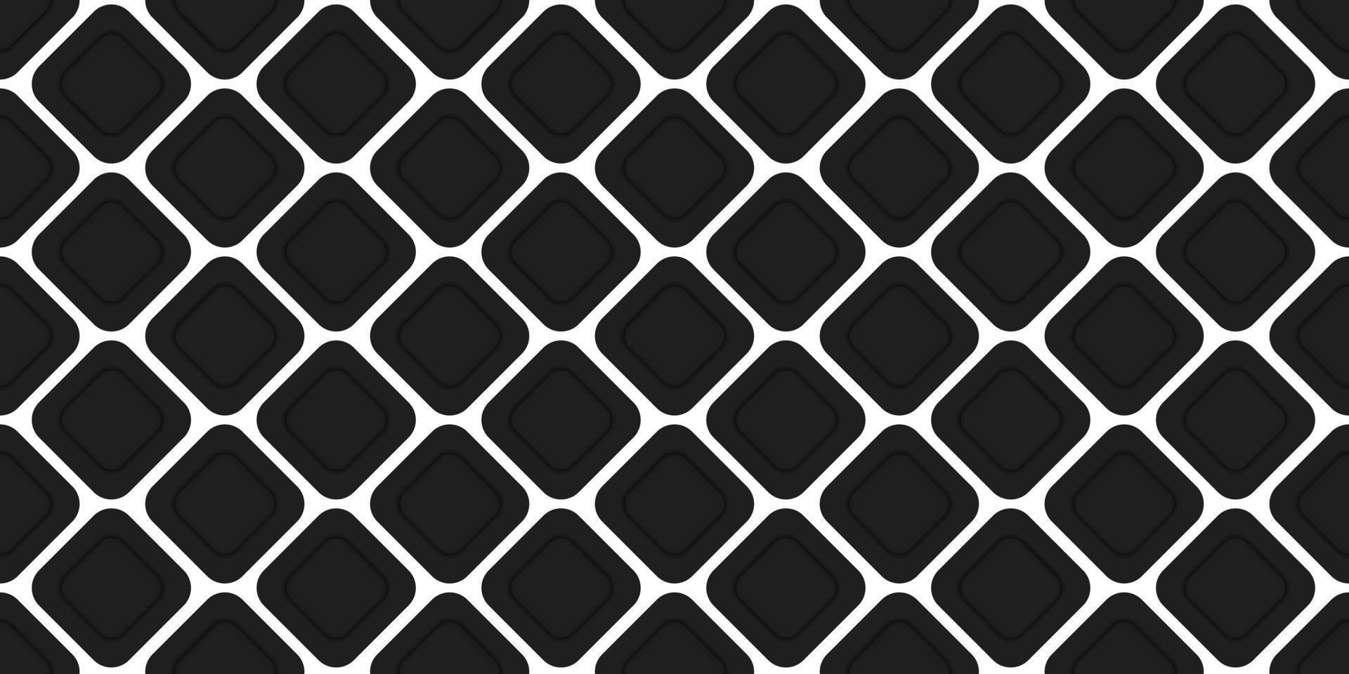 motif losange noir et blanc sans couture. décoration de texture géométrique moderne. tissu de ligne diagonale géométrique de style de mode. fond de losange élégant. conception de papier peint abstrait. illustration vectorielle. vecteur