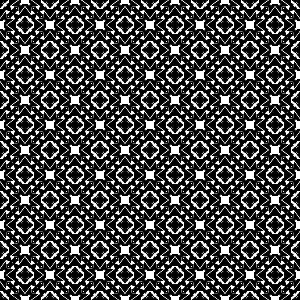 texture de modèle sans couture noir et blanc. conception graphique ornementale en niveaux de gris. ornements en mosaïque. modèle de modèle. illustration vectorielle. eps10. vecteur