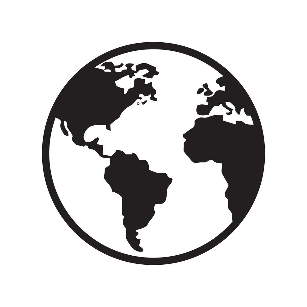 illustration vectorielle d'icône mondiale pour la conception graphique et web. vecteur
