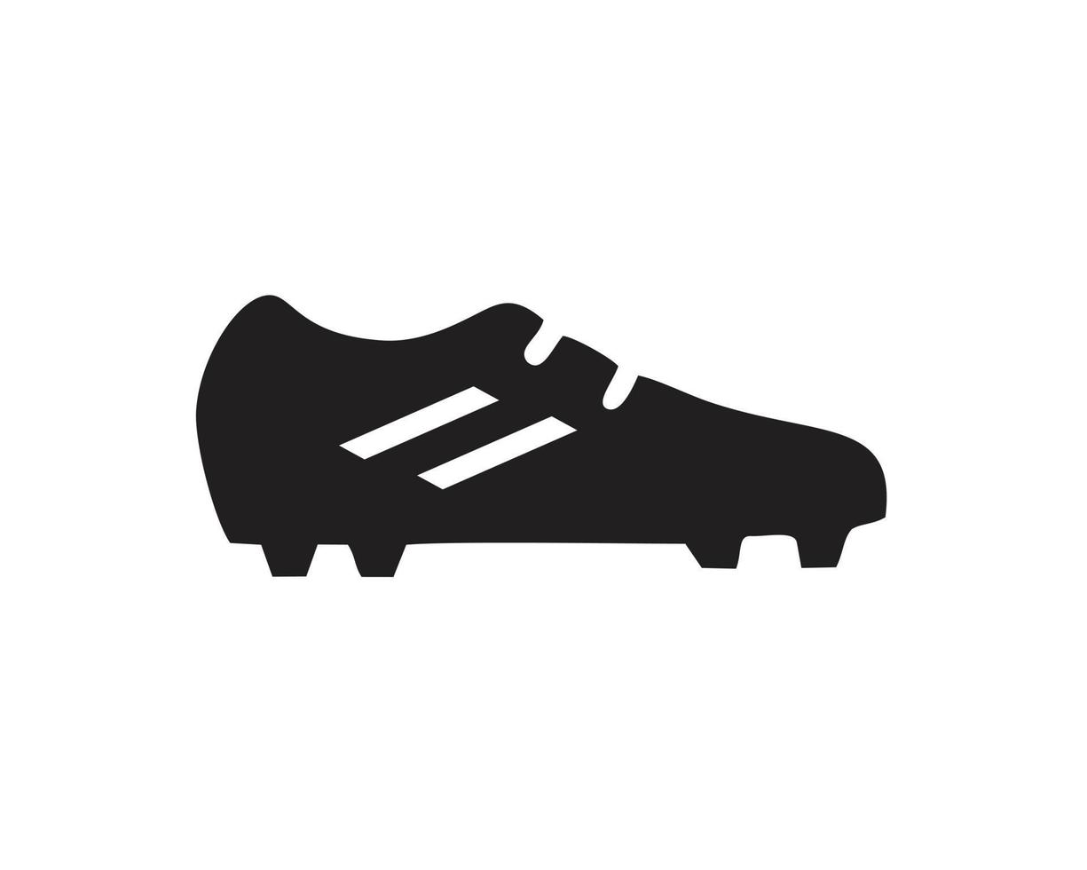 modèle d'icône de chaussures de football couleur noire modifiable. symbole d'icône de chaussures de football illustration vectorielle plate pour la conception graphique et web. vecteur