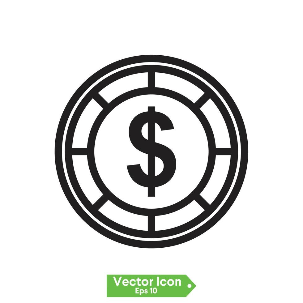 icônes de ligne d'argent et de paiement. jeu d'icônes linéaires vectorielles en dollars et en espèces. vecteur