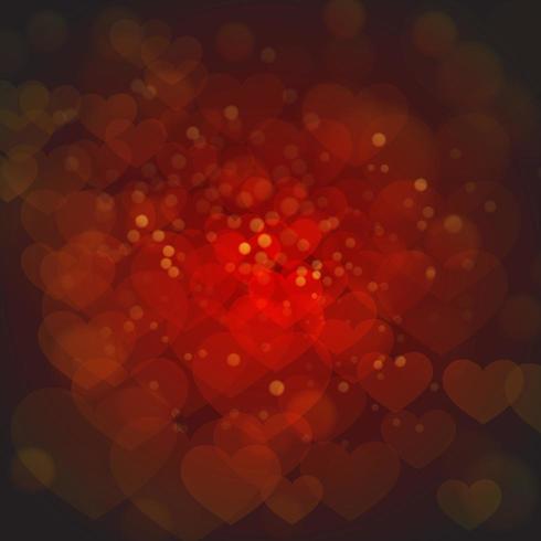 Fonds Valentine élégant rouge avec effet de lumière vecteur