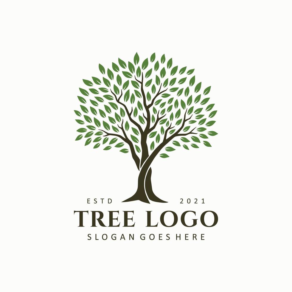 illustration de conception de logo arbre abstrait vecteur