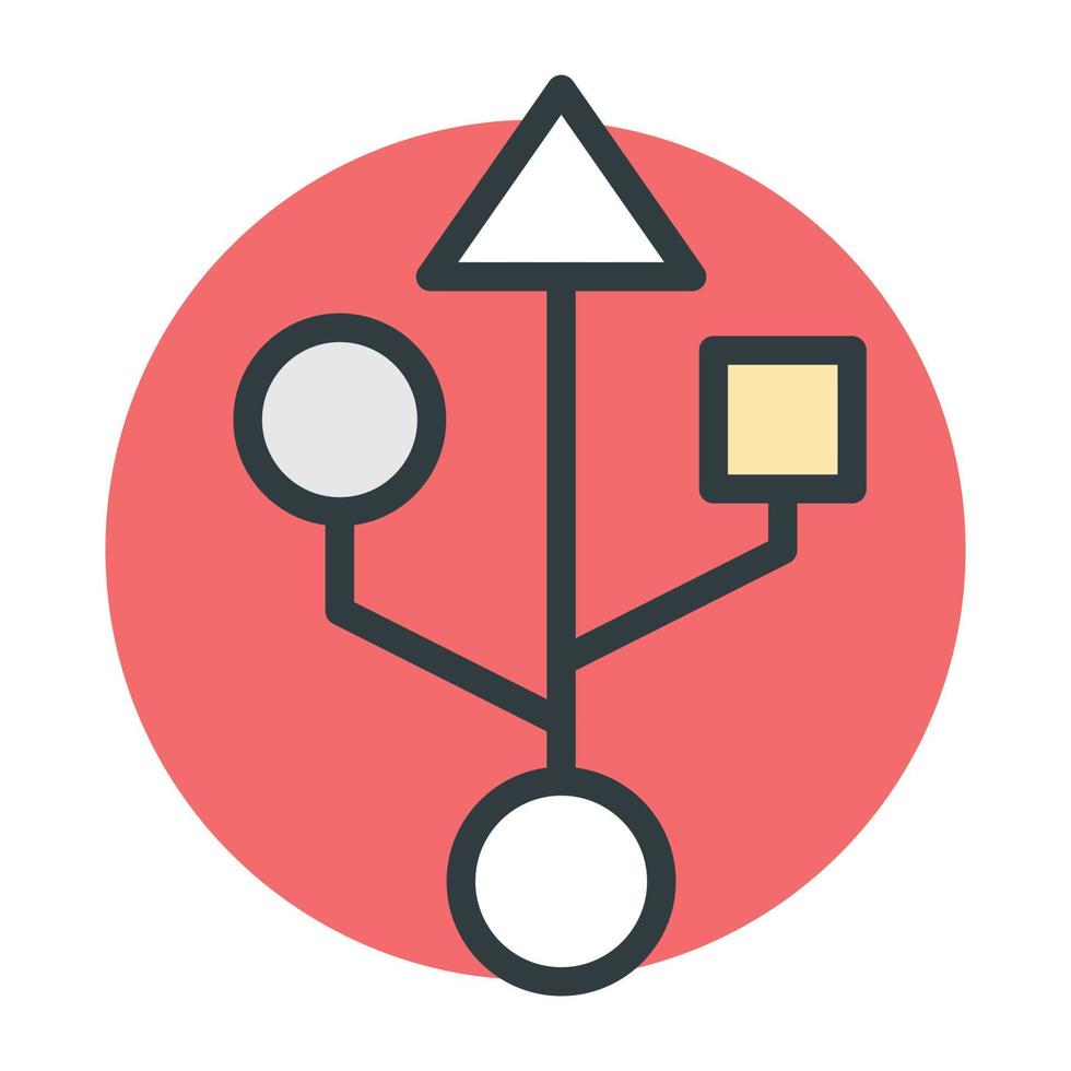 concepts de signe usb vecteur