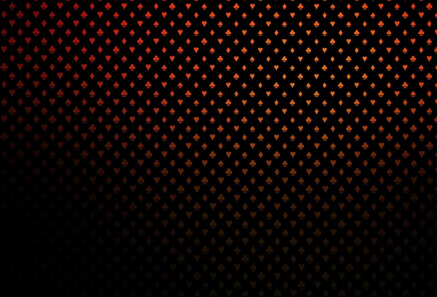 texture vecteur orange foncé avec des cartes à jouer.