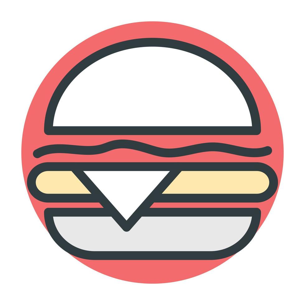 concepts de hamburger à la mode vecteur