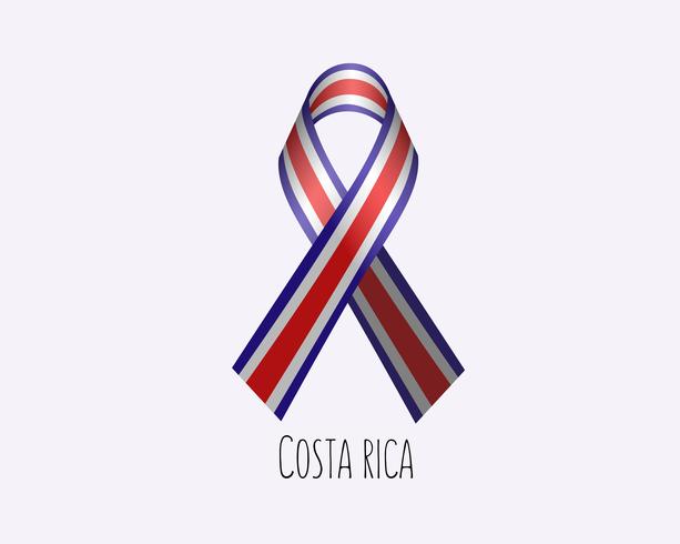 En deuil du Costa Rica vecteur