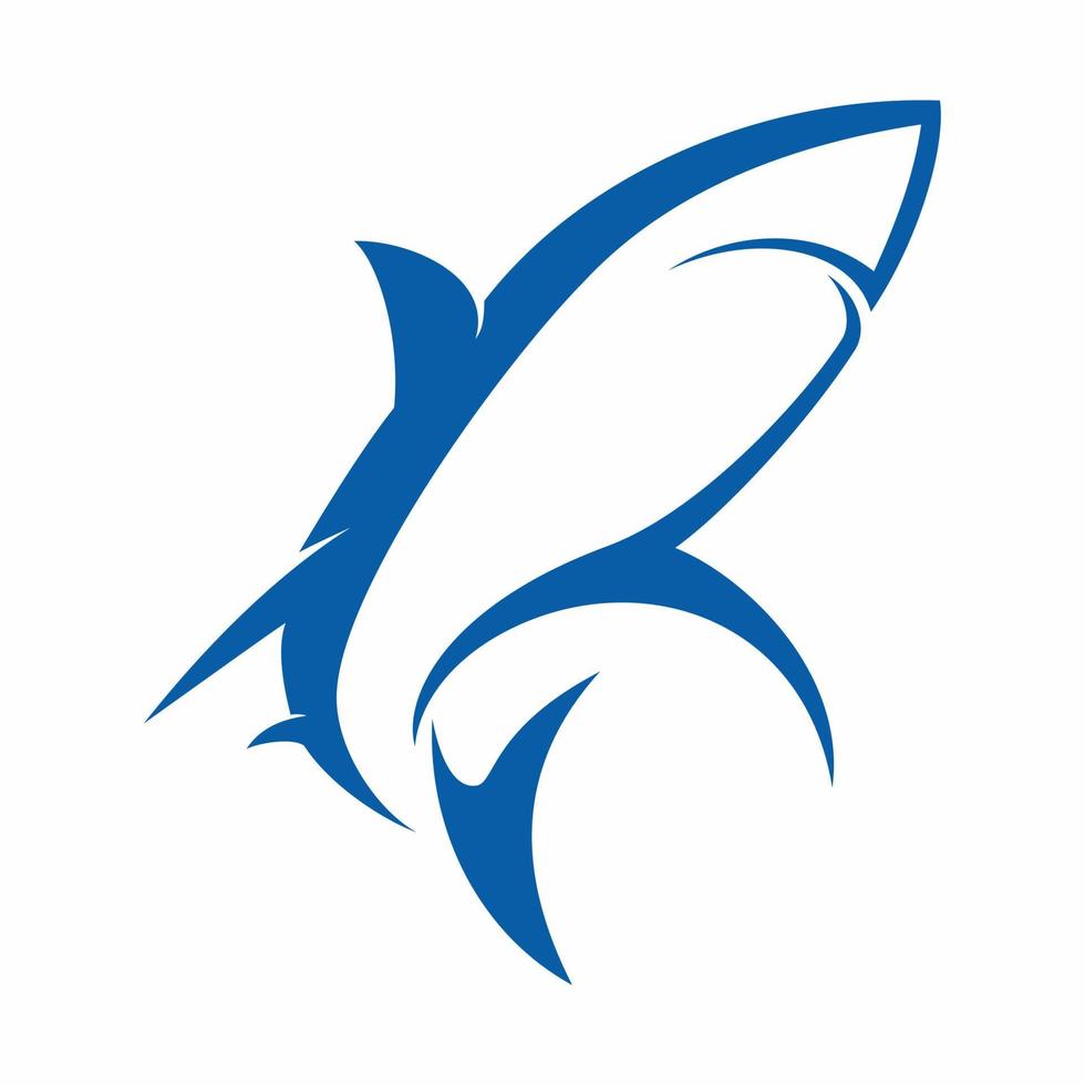 logo vectoriel de requin