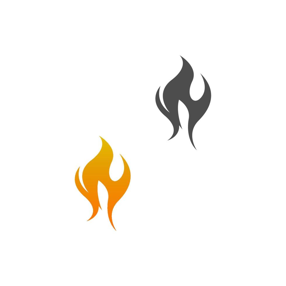 flamme, modèle vectoriel de conception de logo d'icône de feu