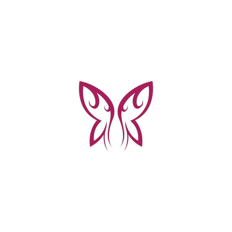 papillon icône logo design concept modèle illustration vecteur