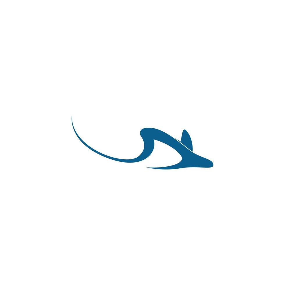 stingray icône logo design concept modèle illustrtation vecteur