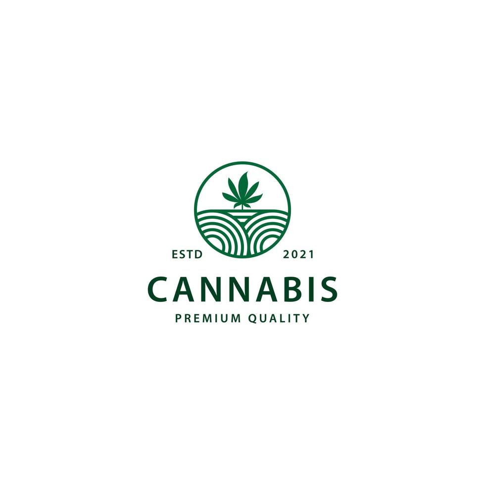 cannabis logo icône signe symbole conception vecteur