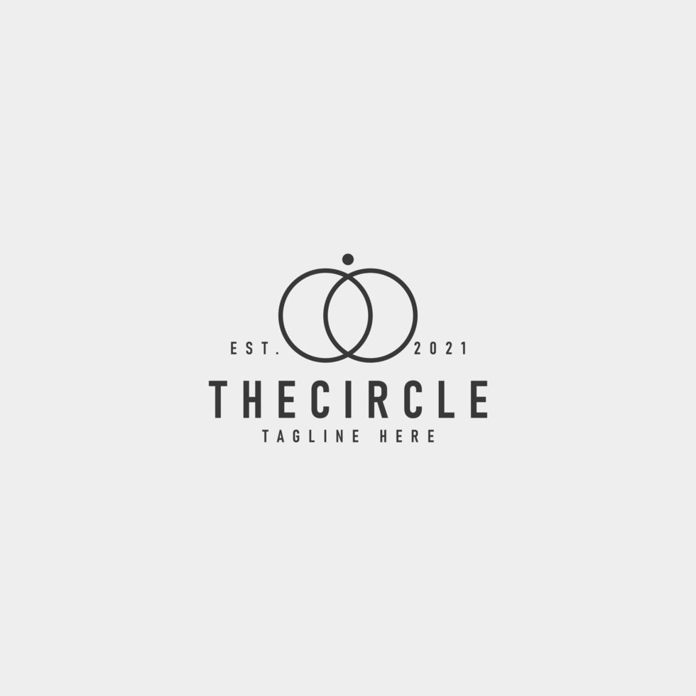 cercle logo icône signe symbole conception vecteur