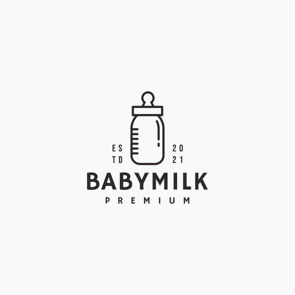 bébé lait nourriture logo icône signe symbole conception vecteur