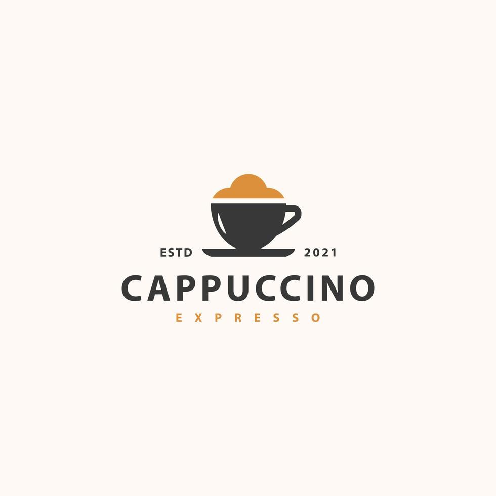 cappuccino logo icône inscrivez vous symbole vecteur