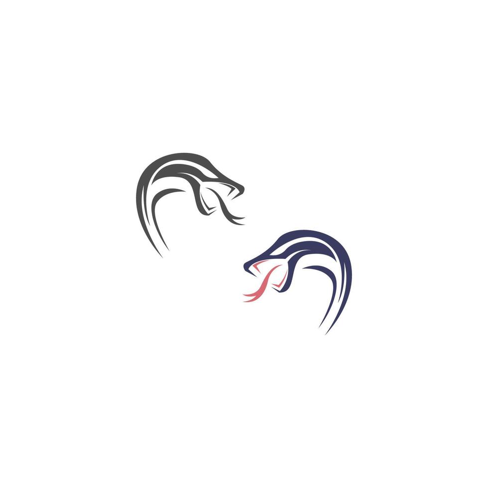 modèle vectoriel de conception de logo d'icône de serpent