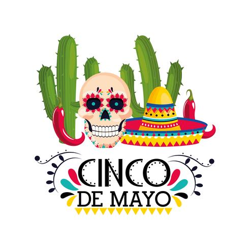 Affiche de célébration de Cinco De Mayo vecteur