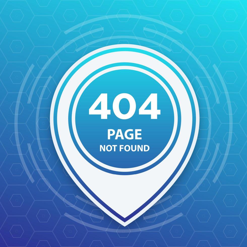 404 page introuvable, modèle vectoriel