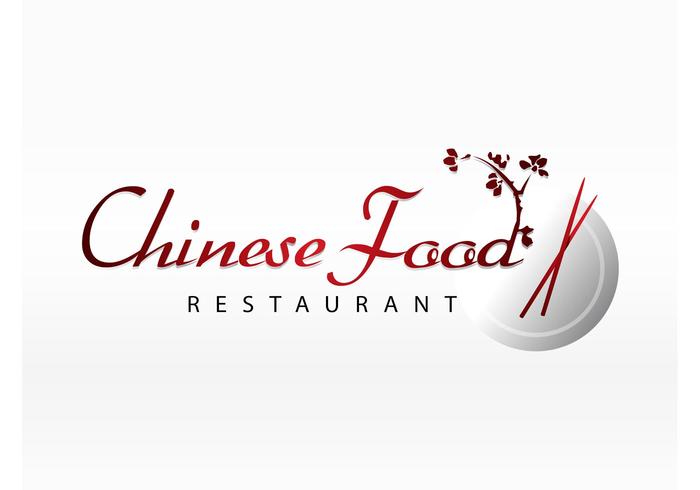 Logo alimentaire asiatique pour les aliments vecteur