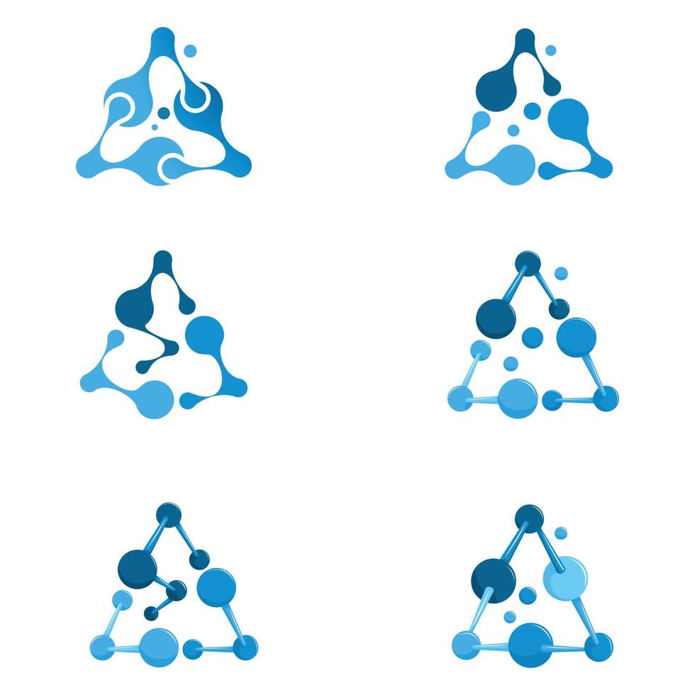 la lettre un logo scientifique en forme d'adn vecteur