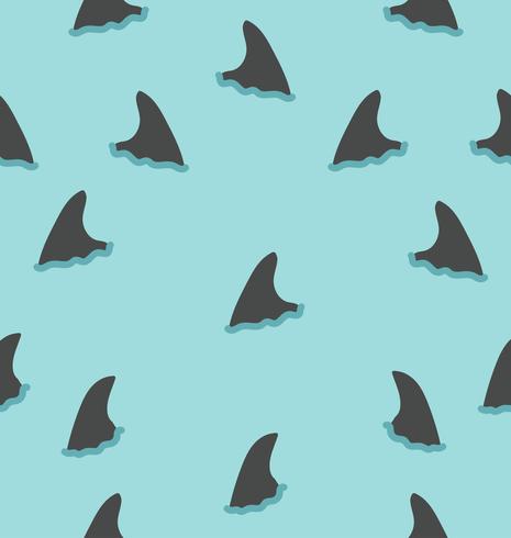 Motif d&#39;ailerons de requin vecteur