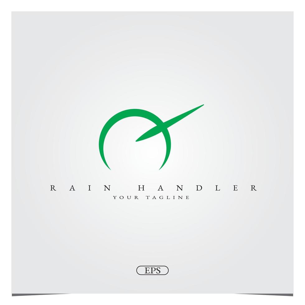 gestionnaire de pluie ou cloud enginer logo design logo premium modèle élégant vecteur eps 10