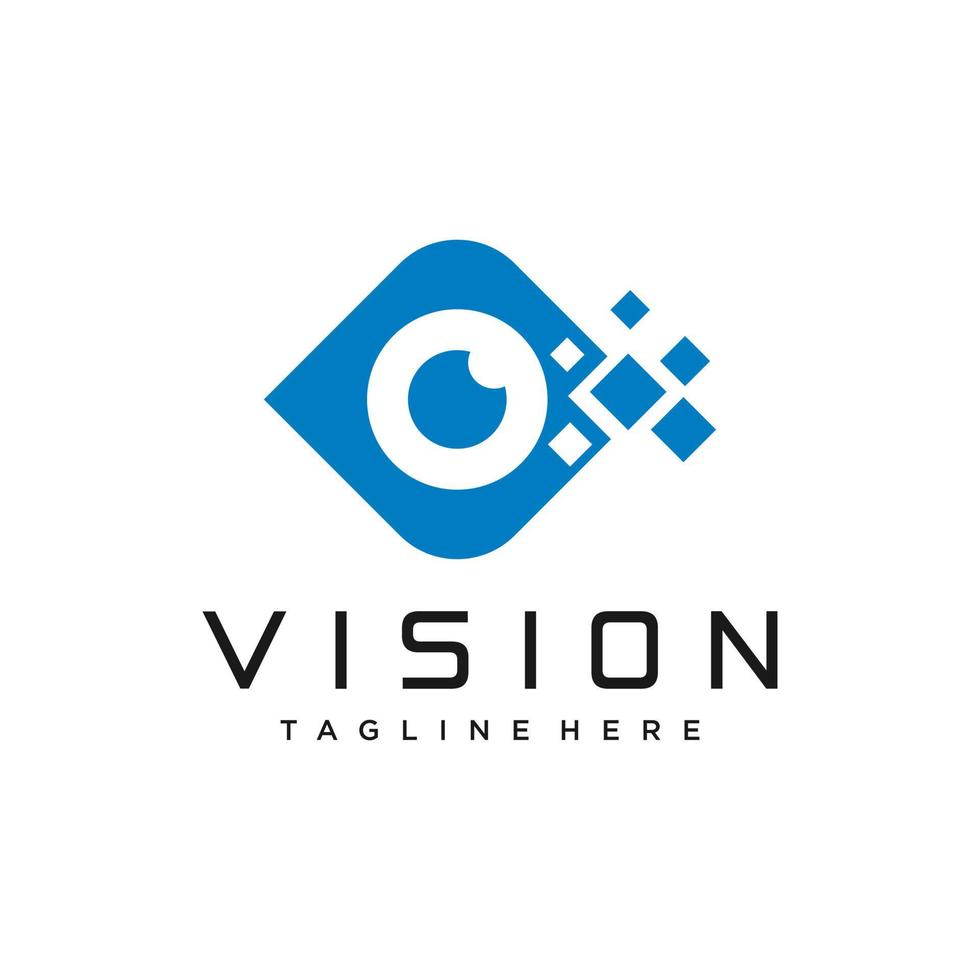 logo moderne concept innovant technologie oculaire illustration vectorielle stock vecteur
