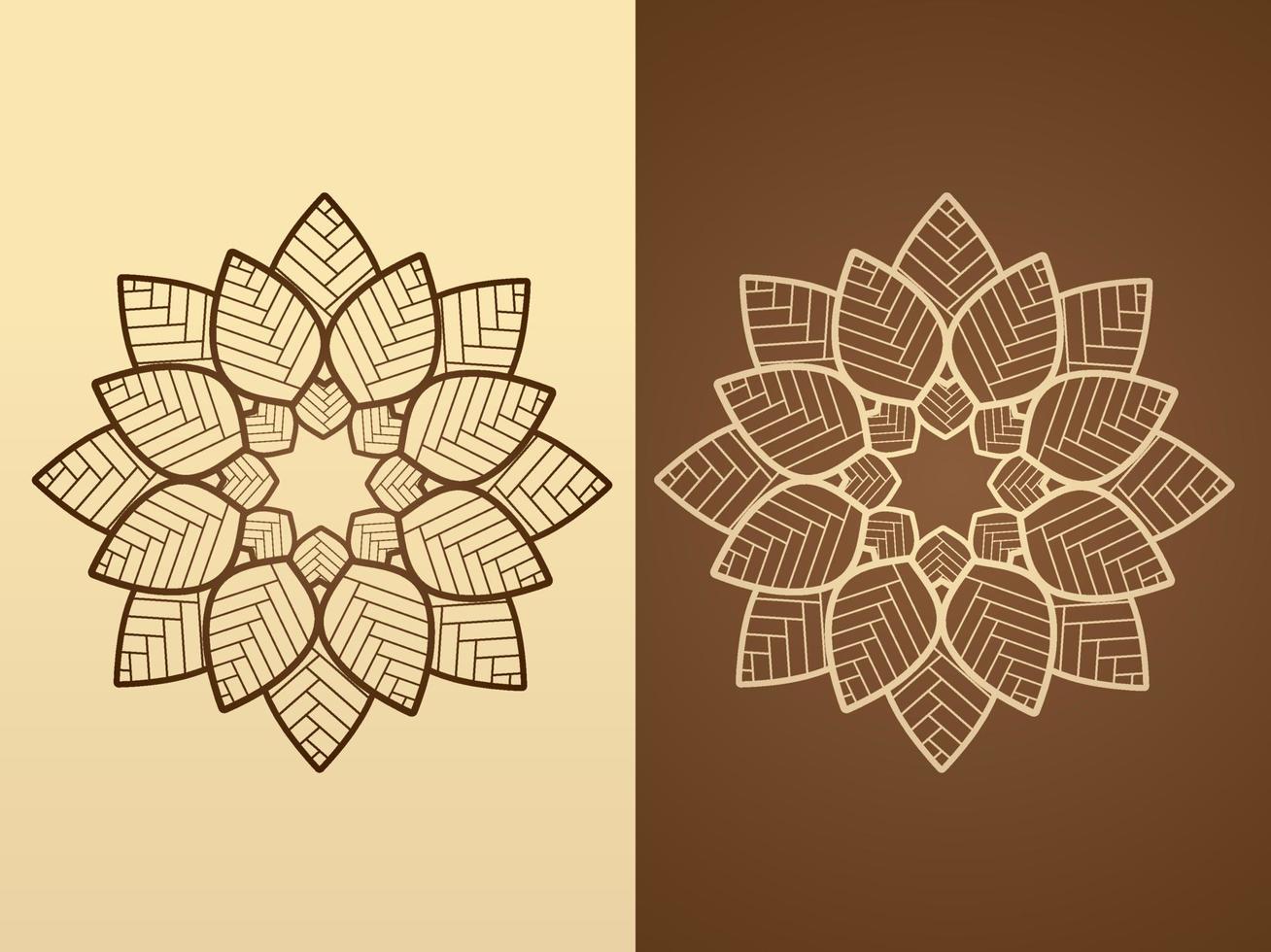 contour abstrait fleur de lotus vecteur