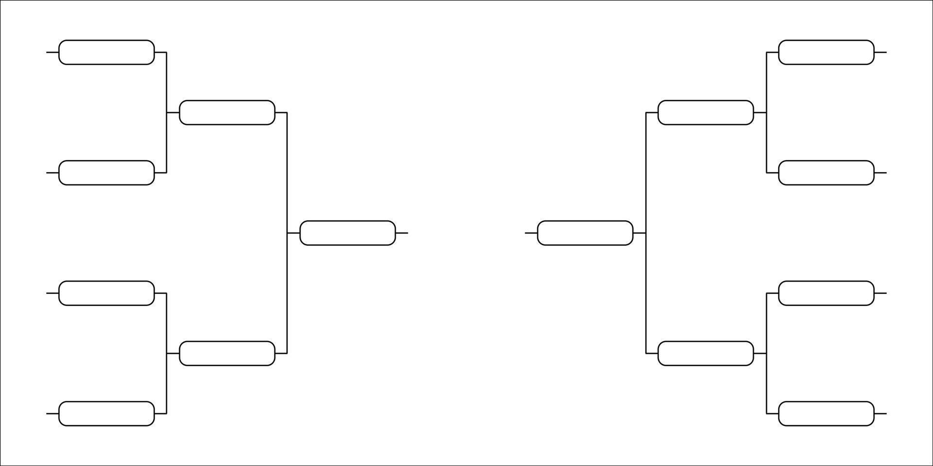 tranche de tournoi par équipe vecteur