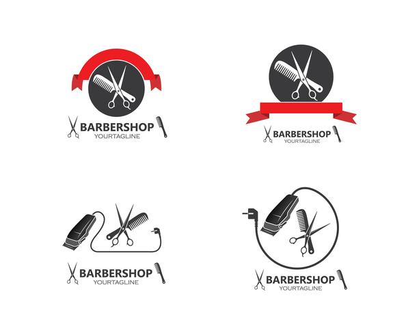 vecteur d&#39;icône de tondeuses pour illustration entreprise de coiffeur