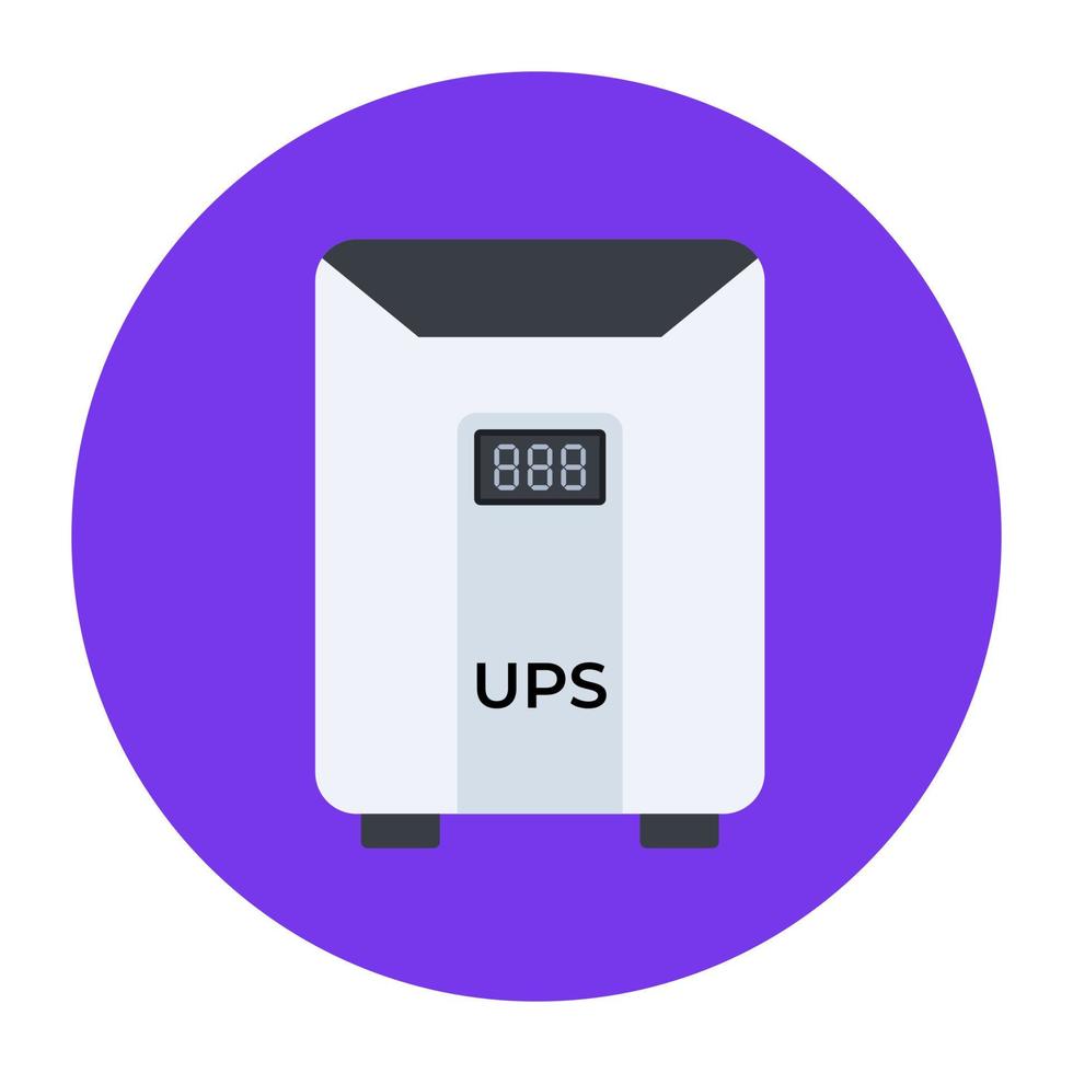 vecteur plat arrondi moderne de ups