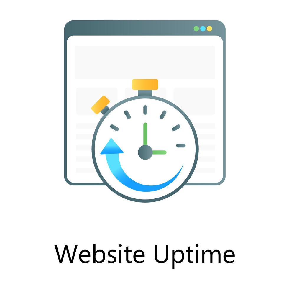 style de dégradé plat moderne de disponibilité du site Web, icône modifiable vecteur