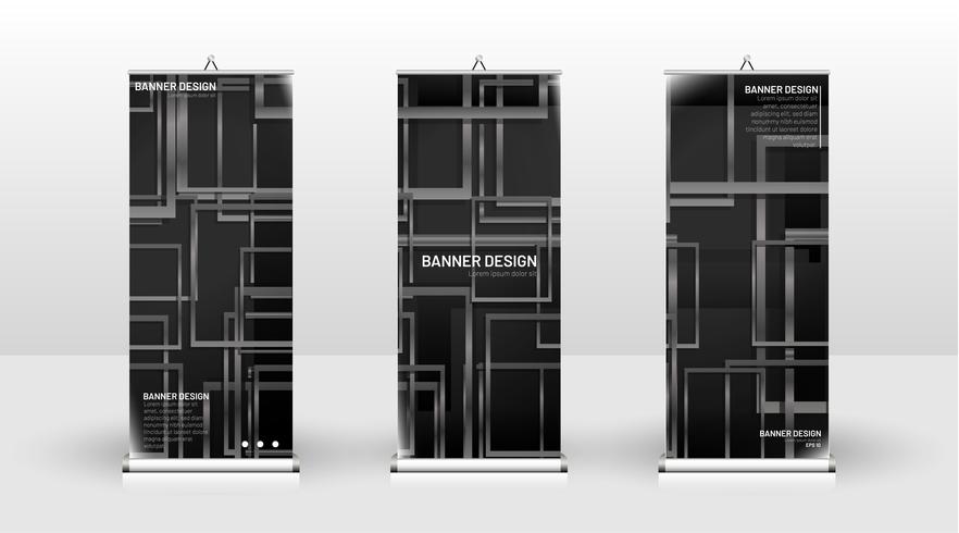 Conception de modèle de bannière verticale vecteur