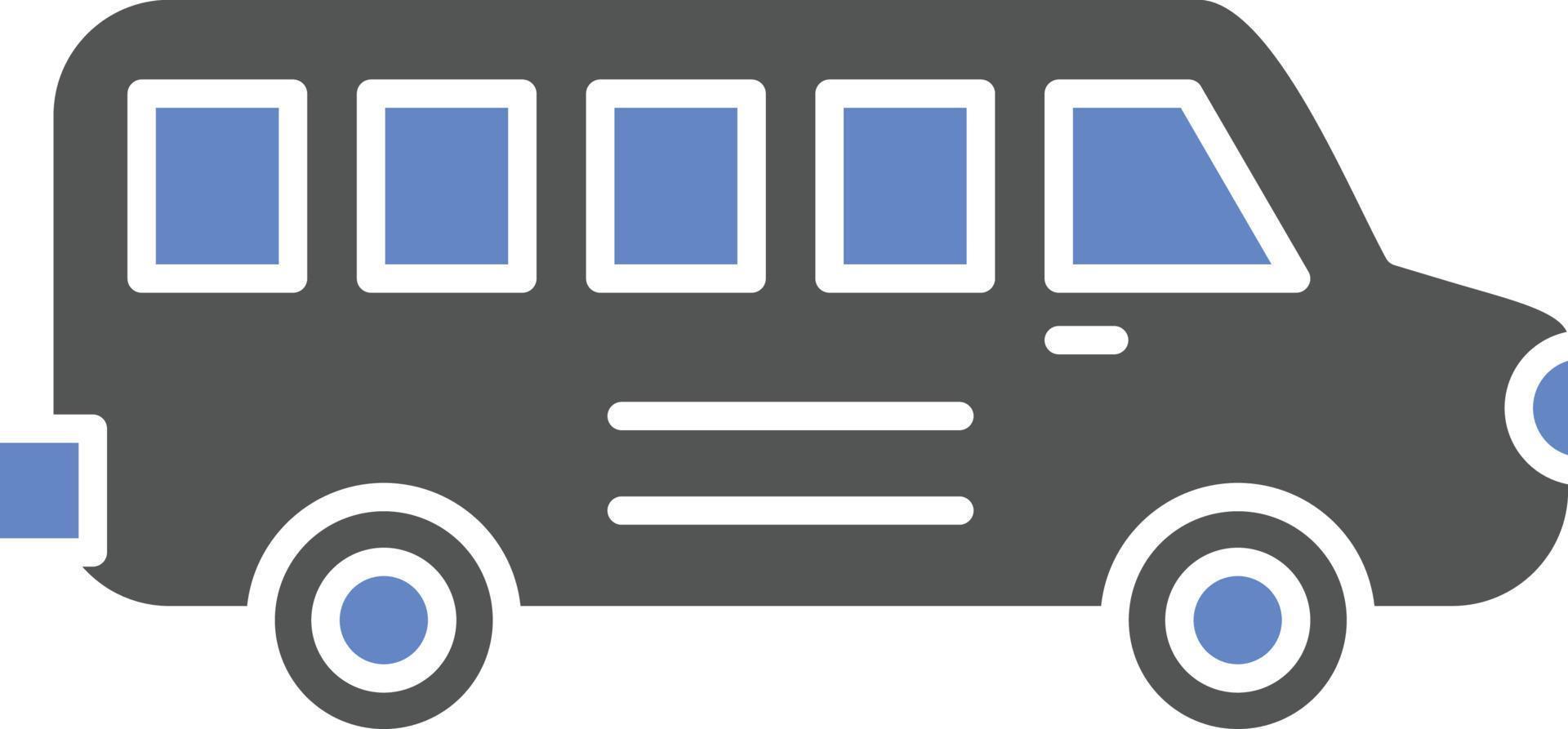 style d'icône d'autobus scolaire vecteur