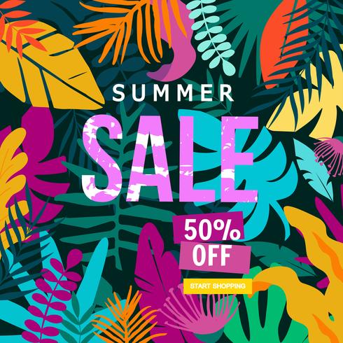 Bannière du site Web Summer Sale vecteur