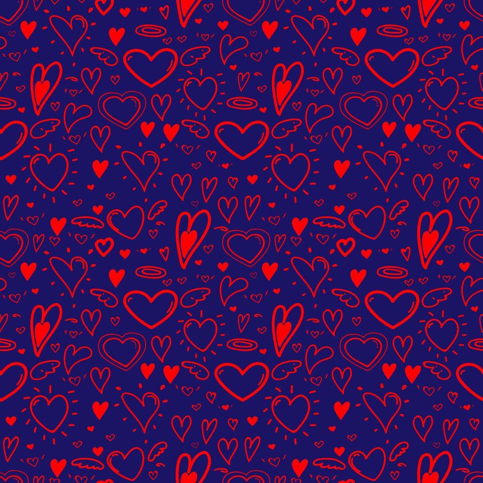 fond de motif sans couture de coeur. illustration vectorielle. vecteur