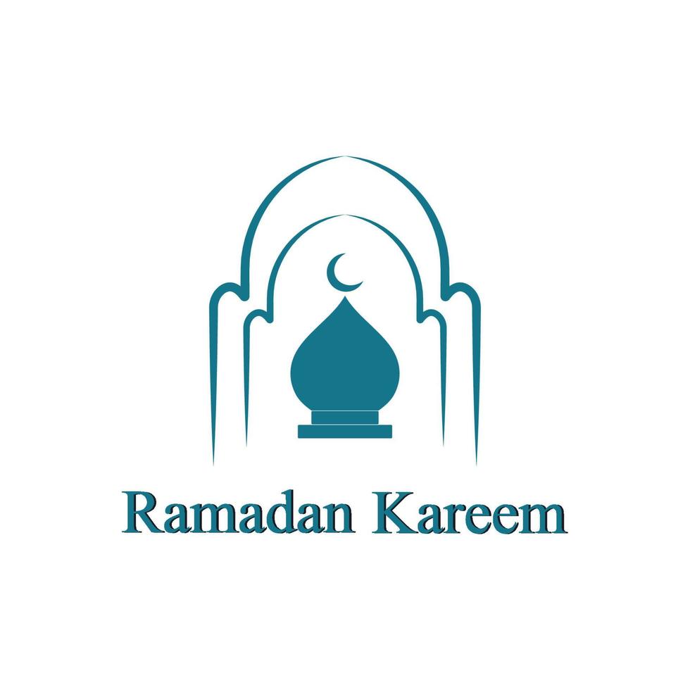 ramadan logo fond icône illustration vectorielle vecteur