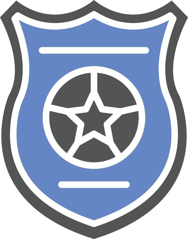 style d'icône d'insigne de police vecteur