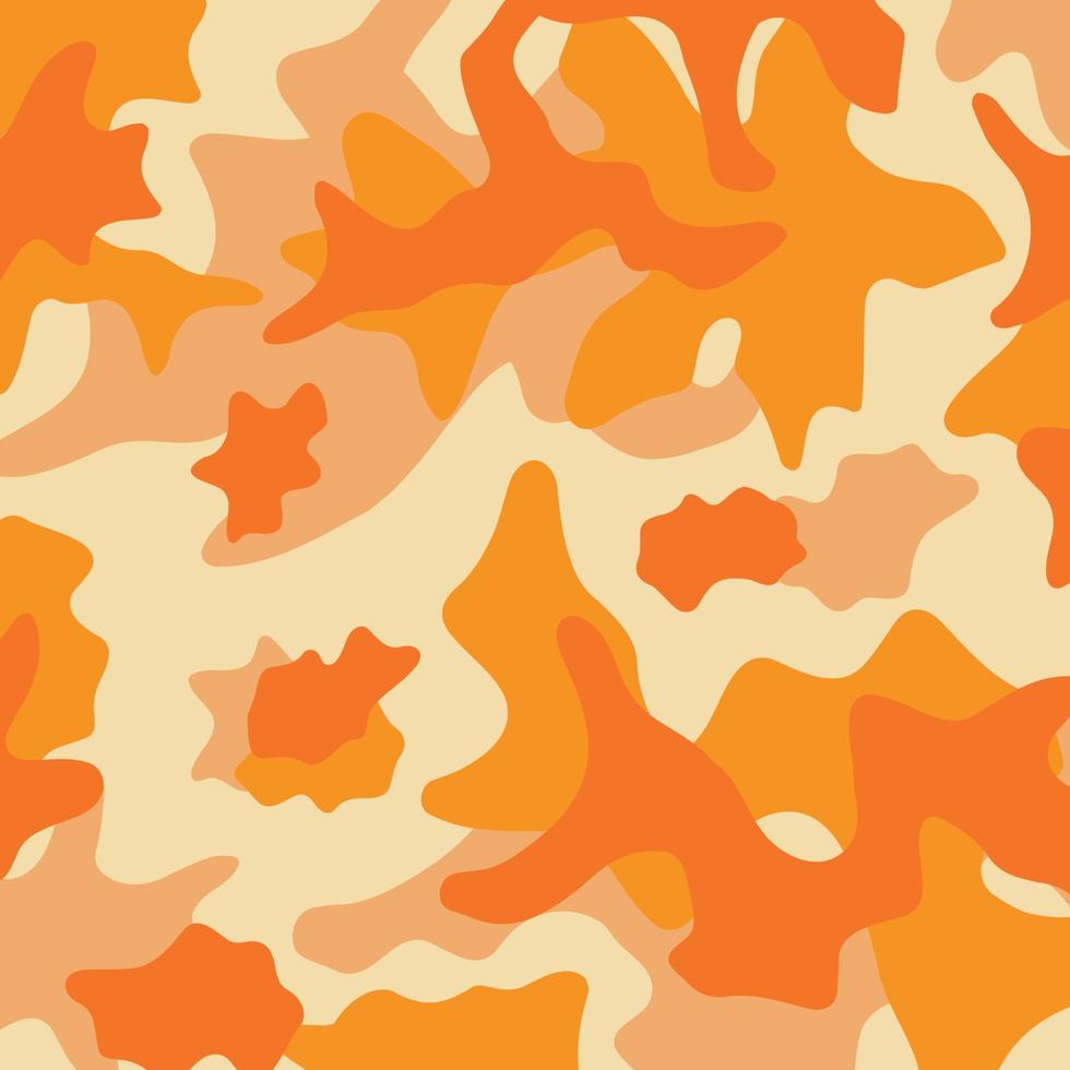 rayures de l'armée motif de camouflage élégant fond militaire jaune orange vecteur