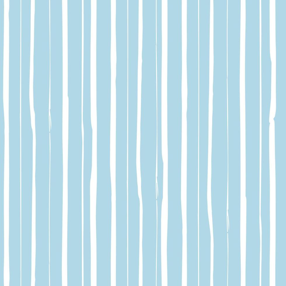 motif vectoriel de répétition sans couture à fines rayures. stries, barres, lignes inégales dessinées à la main libre. rayures verticales blanches isolées sur fond bleu. texture pour papiers peints en carreaux de céramique, motifs de remplissage, web