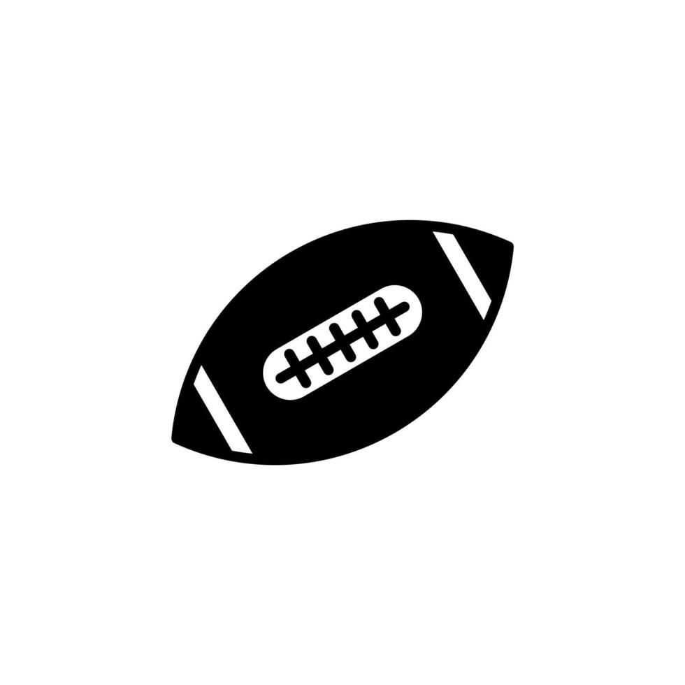 football américain, modèle de logo d'illustration vectorielle d'icône de ligne solide de rugby. adapté à de nombreuses fins. vecteur