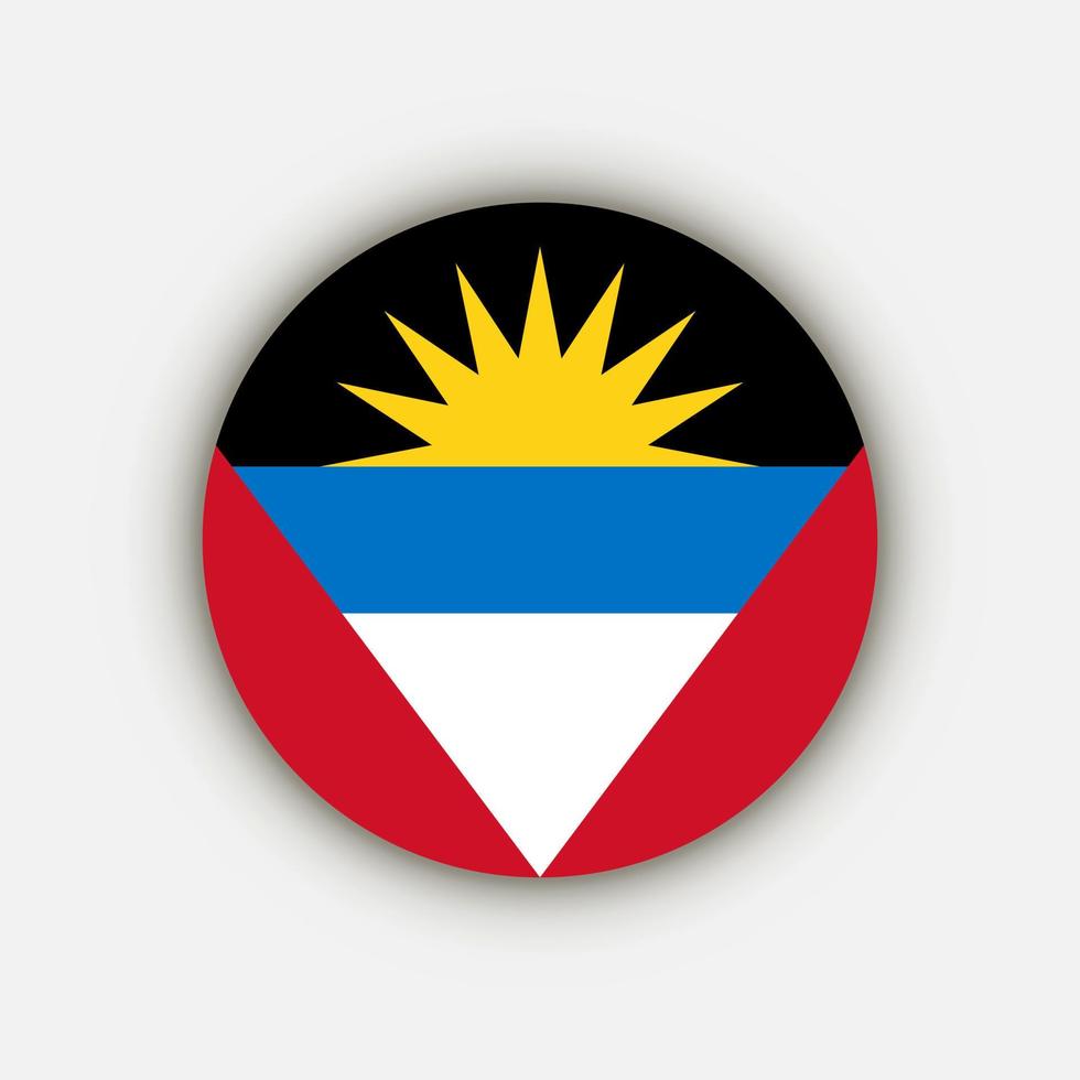 pays antigua et barbuda. drapeau antigua et barbuda. illustration vectorielle. vecteur