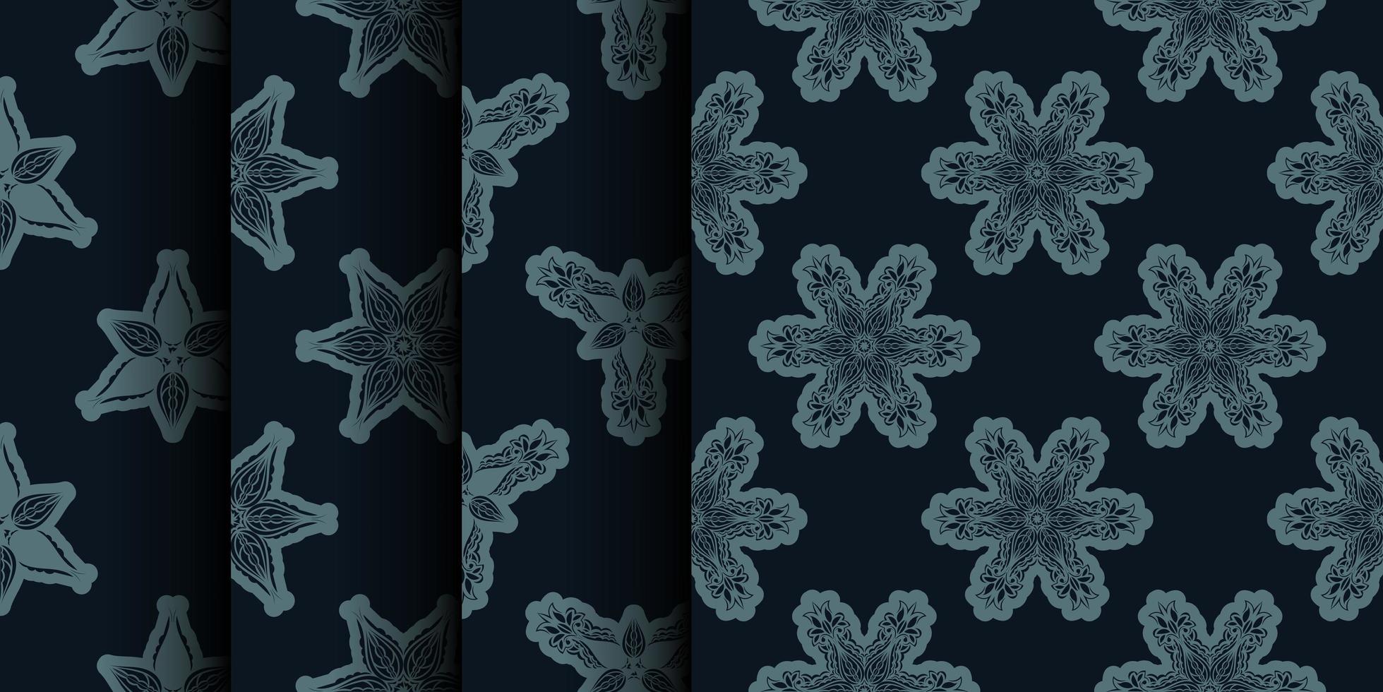 définir un modèle sans couture de flocons de neige d'hiver. bon pour les vêtements et les textiles. illustration vectorielle. vecteur